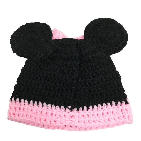 Brand New Handmade Minnie Mouse Beanie for Kids 4 To 10 Years Old - Picture 3 of 4